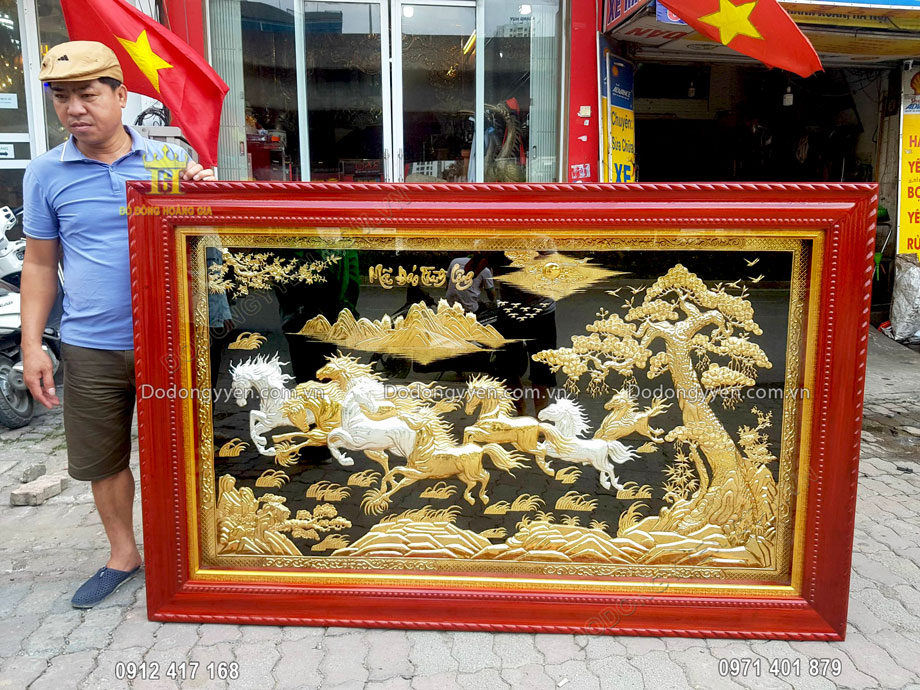 Bức tranh đồng m&atilde; đ&aacute;o th&agrave;nh c&ocirc;ng biểu tượng của sự thịnh vượng